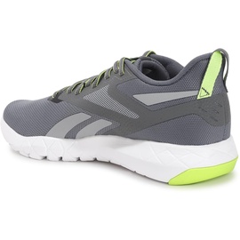Reebok Herren Flexagon Force 4 Sneaker, Pure Grey 6 Pure Grey 4 Laser Lime F23, 43 EU - 43 EU