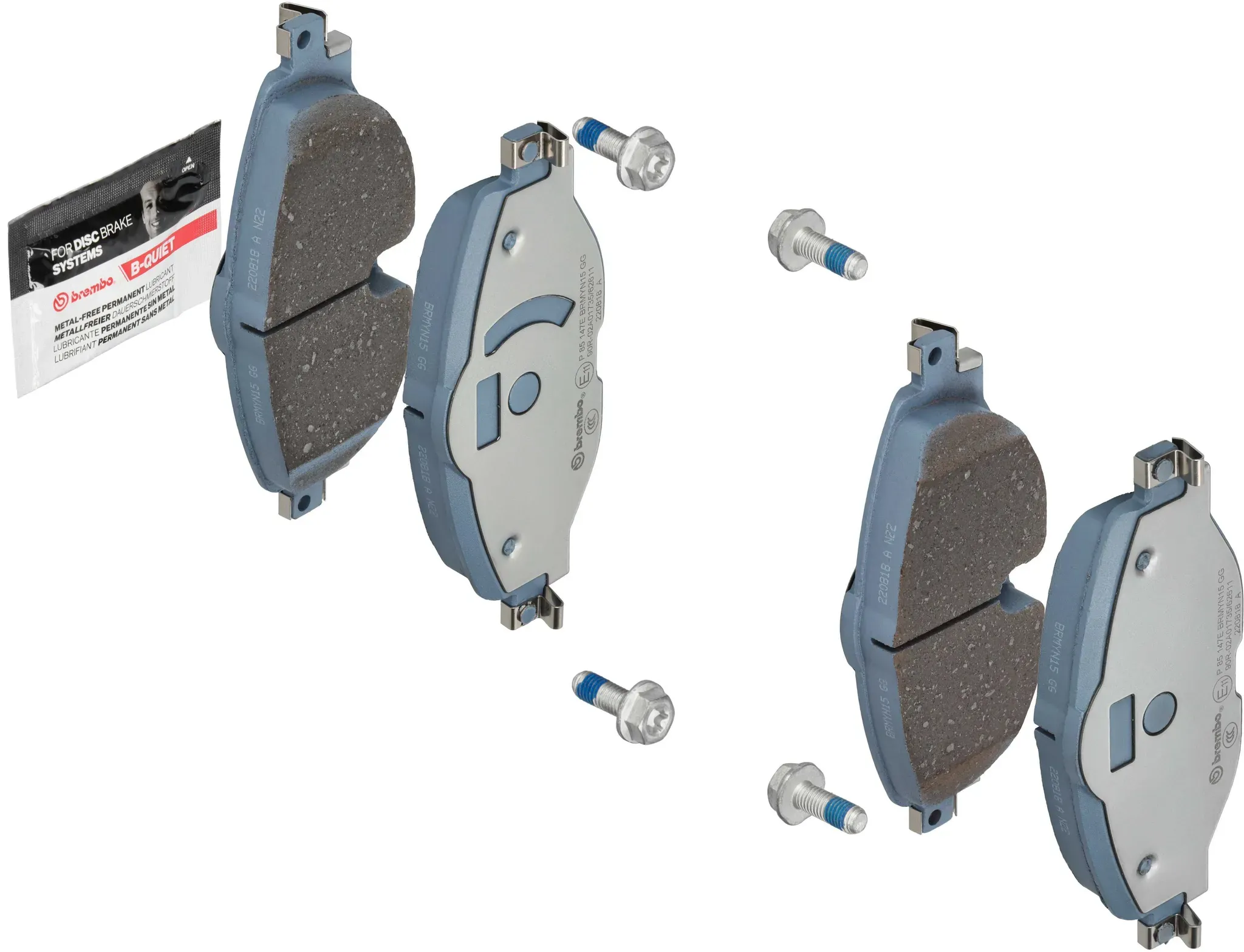 BREMBO Bremsbelagsatz, Scheibenbremse p85147e für Audi VW (FAW) Skoda (SVW)