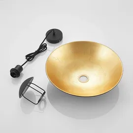 LINDBY Narisara 1-flg. Ø40 rund schwarz/gold