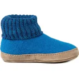 Gottstein Alpine Boot LE Hüttenschuh Hausschuh mit optimaler Passform, Flexible Sohle, Einfaches An- und Ausziehen - Blau - 30