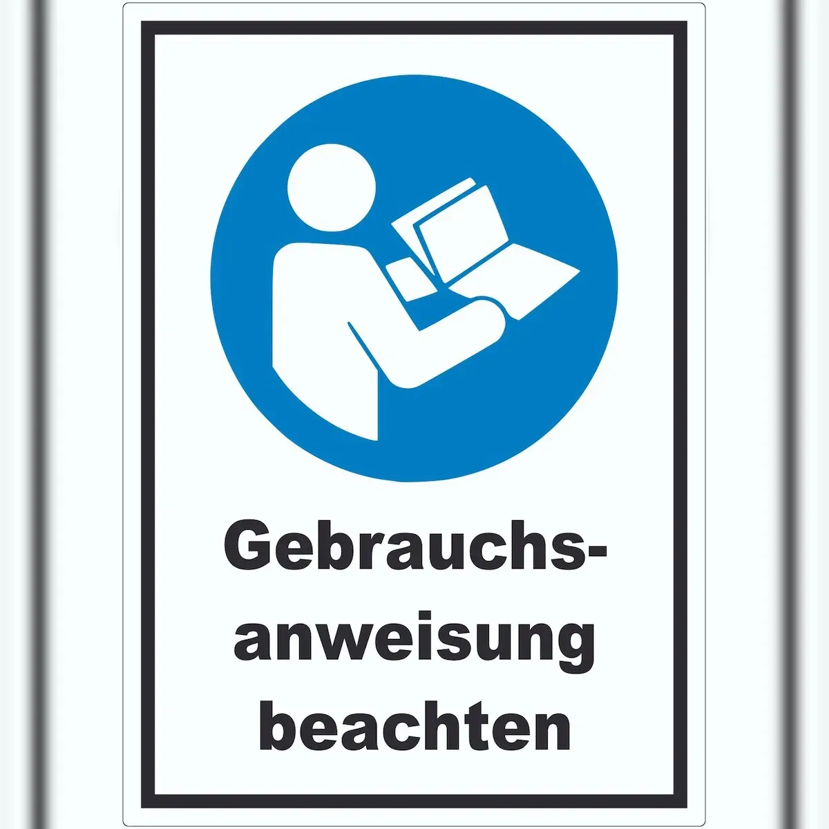 Gebrauchsanweisung beachten Aufkleber A6 (105x148mm)