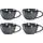LEONARDO Kaffeetasse 0,29 l Anthrazit 4 St.