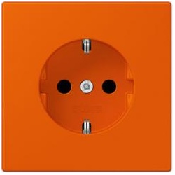 SCHUKO® Steckdose (orange vif)