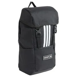 adidas 3 Stripes Flap Backpack Schwarz