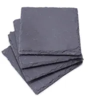 G. Wurm alpina 4er Schiefer Untersetzer Set Tischdeko Raclette Pfännchen Schick