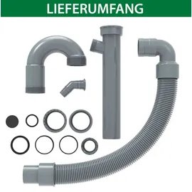 Kirchhoff Flex Siphon Küchenspüle 0 x 0 cm Grau