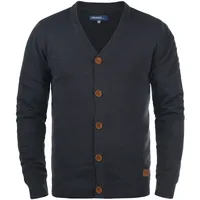 Blend Cardigan BLEND "Cardigan BHLennard", Herren, Gr. L, blau (navy), Obermaterial: 50% Baumwolle CO. 50% Polyacryl PAN., Strickjacken