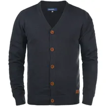 Blend Cardigan BLEND "Cardigan BHLennard", Herren, Gr. L, blau (navy), Obermaterial: 50% Baumwolle CO. 50% Polyacryl PAN., Strickjacken