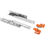 GTV - Untere Montageanleitung P2O L=600, MODERN SLIDE, Platte 18 mm - Unterflurführung Schubladenschienen Vollauszüge Schubladenauszüge - Belastbar bis 25 Kg - 1 Set = 2 Stück