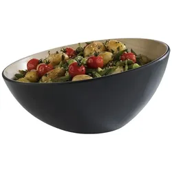 Servierschale FRIDA aus Melamin Rund Schwarz 2,6 Liter