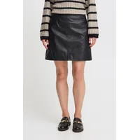 B.YOUNG Lederrock Damen Schwarz 44