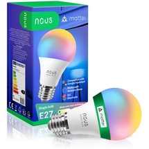 Nous P3 & Smart Light Lampe E27, 9 W, RGB WLAN