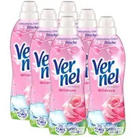 Vernel Weichspüler Wildrose Fluid 6x 858 ml