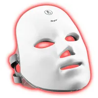 CkeyiN Kosmetikbehandlungsgerät 7-Farben-LED-Gesichtsmaske Anti-Aging Hautstraffung Flecken vermindern, Lichttherapie-Maske Instrument weiß