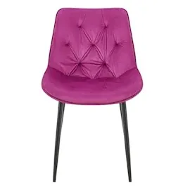 CLP 2er Set Esszimmerstuhl Wallace Samt lila