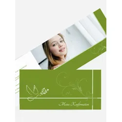 Einladung zur Konfirmation selbst gestalten mit Spruch und Fotos im Onlinedesigner bei Meine-Kartenmanufaktur.de