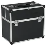 Werkzeugkoffer 38x22,5x34 cm Schwarz Aluminum, CIADAZ Werkzeugtrolley, Werkzeugset, Werkzeug-sets, Tool Set, Werkzeugtasche Gefüllt