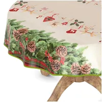 ANRO Wachstuchtischdecke Wachstischdecke Tischdecke abwaschbar Gartentischdecke Wachstuch Eckig rund