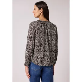 STREET ONE Langarmbluse mit Leoprint Braun 40