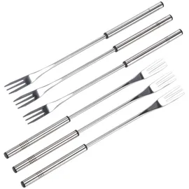 chefware Fonduegabel-Set 26 cm 6 tlg. Edelstahl