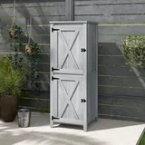 Gartenschrank Holz, Geräteschuppen wetterfest Geräteschrank Garten Schrank