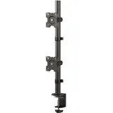 ONKRON doppel Monitorhalterung für 13-34", bis 8 kg, VESA 75x75-100x100, dual Monitor Arm Stand verstellbar Schwarz