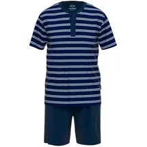CECEBA Pyjama in Blau/Weiß | Gr.: XL