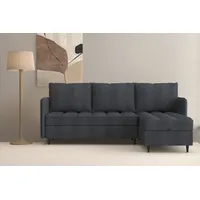 dorel home Ecksofa »LINDHUS, L-Form, verschiedene Stellvarianten, Schlaf-Liege« Modulsofa, Recamiere, großer Bettkasten, Cord, Chenille grau