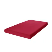 H. G. Hahn Spannbettlaken Mako-Jersey 120 x 200 cm rot