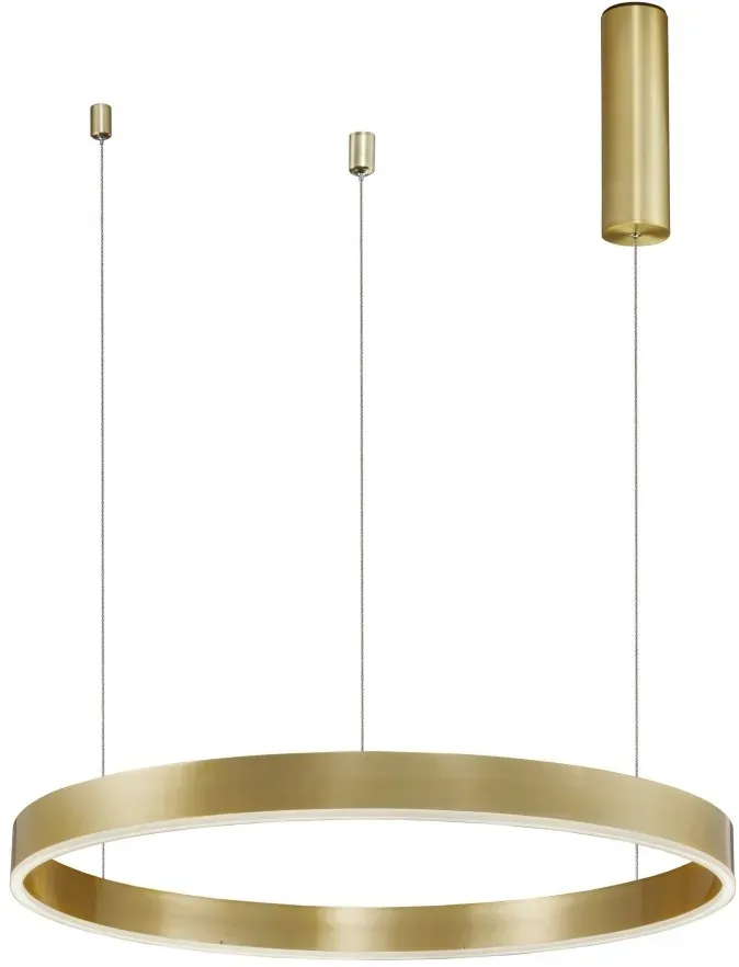 Nova Luce Motif LED Pendelleuchte Messing Gold Ø60cm höhenverstellbar CCT dimmbar