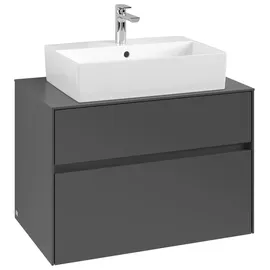 Villeroy & Boch V&B Waschtischunterschrank Collaro 80x54,8x50cm, WT mi, LED 5,7 W, graph.