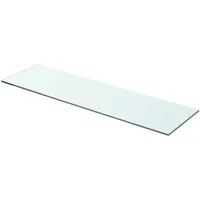 Kavolet 70x20 cm Glasboden Glasscheibe Glasplatte Glasregal Transparent Regalboden Glas Einlegeboden Glasablage für Badezimmer Wandregal Badablage 8 mm stärke
