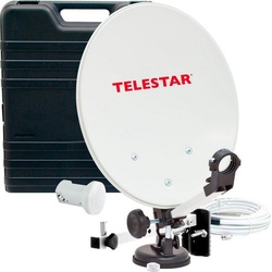 TELESTAR Camping Sat-Anlage im Koffer Camping Sat-Anlage (DVB-S, für Außenbereich) weiß