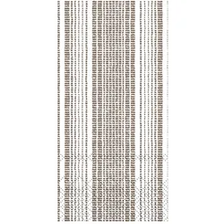 Chic Antique Serviette mit Streifen rechteckig, L20/B10 cm, weiss