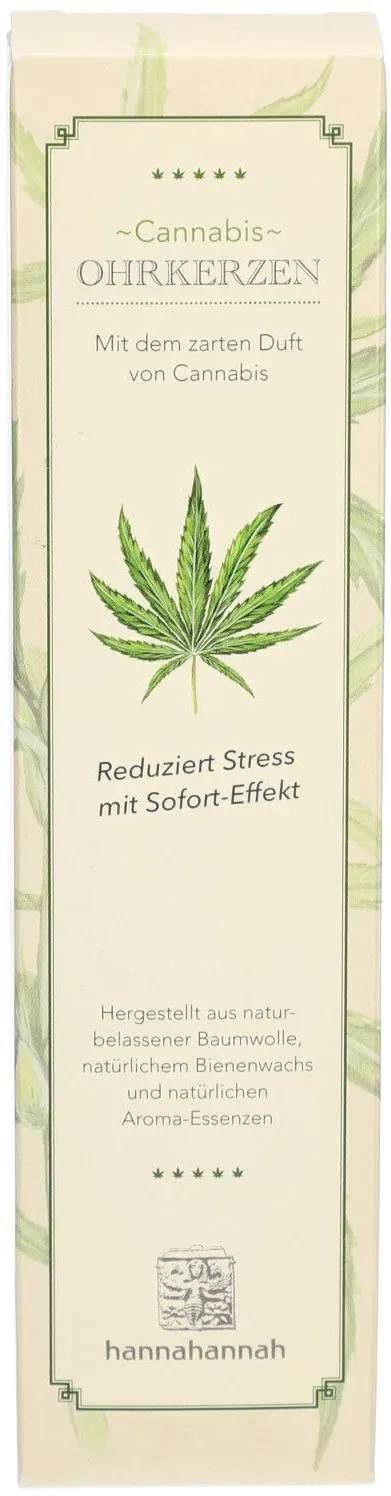 Biosun Hannahannah Ohrkerzen Cannabis 5 Paar