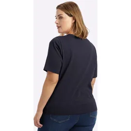sheego Halbarmshirt in tiefblau, | Gr.: 48/50