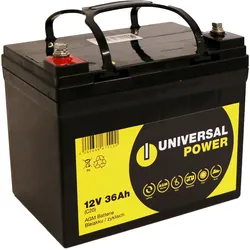 Universal Power 12-36 12V 36Ah AGM Rasenmäher Akku