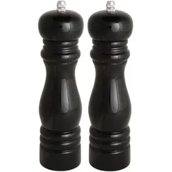 IB Laursen Salzmühle Pfeffermühle Set, schwarz