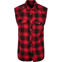 Brandit Textil Check Hemd Red / Black 2XL