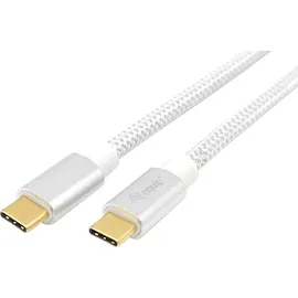 Equip USB-C 0,5 m Weiß/Silber