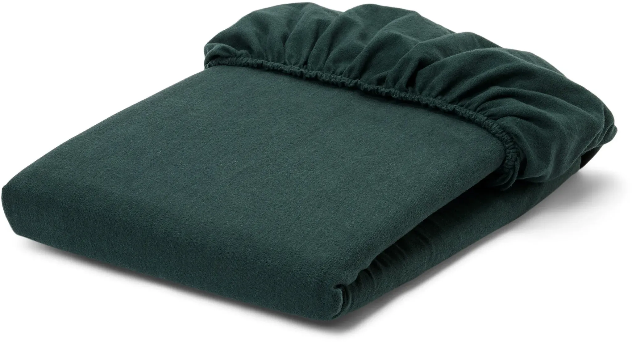 Tchibo - Biber-Spannbettlaken - dunkelgrün