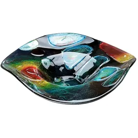 GILDE GLAS art Schale - Tischschale - Glasschale - Dekoration Wohnzimmer D 45 cm