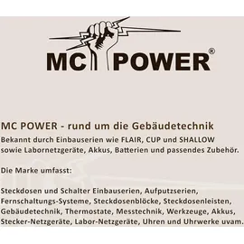 McPower Schalter und Steckdosen-Set FLAIR "Einfamilienhaus" 95-teilig weiß