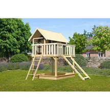Karibu Spielhaus Fidel 1,5 m Terragrau
