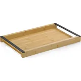 Kela Serviertablett Kiril Bambus schwarz 43,0x27,5x4,0cm