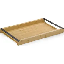 Kela Serviertablett Kiril Bambus schwarz 43,0x27,5x4,0cm