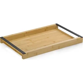 Kela Serviertablett Kiril Bambus schwarz 43,0x27,5x4,0cm