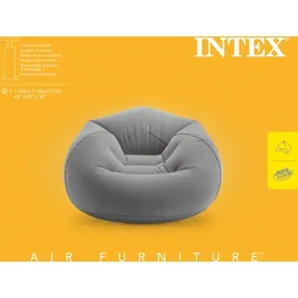 Intex 68579NP BEANLESS BAG Sessel (L x B x H) 114 x 114 x 71cm Grau