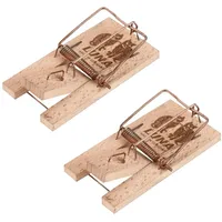 Kerbl Mausefalle Luna im Pack mit Holzauslöser, 2 Stück