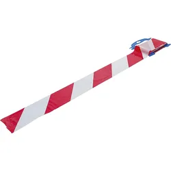 BGS DIY 80807 Absperrband rot / weiß Länge 50 Meter x Breite 80mm